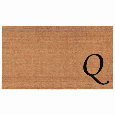 Calloway Mills Monogram Door Mat, Black, Natural, 24 in W x 36 in L 153622436Q